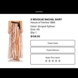 House of Harlow cover up skirt in snake print. XS